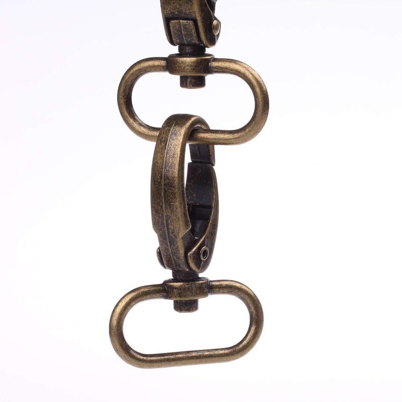 CAFORO 1-inch Antique Brass Curved Lobster Clasps Swivel Trigger Clips Snap (Pack of 20) - Image 4